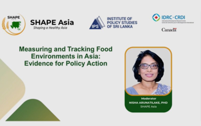 SHAPE-Asia Webinar Highlights the Importance of Measuring and Tracking Food Environments for Evidence-Based Policy Action