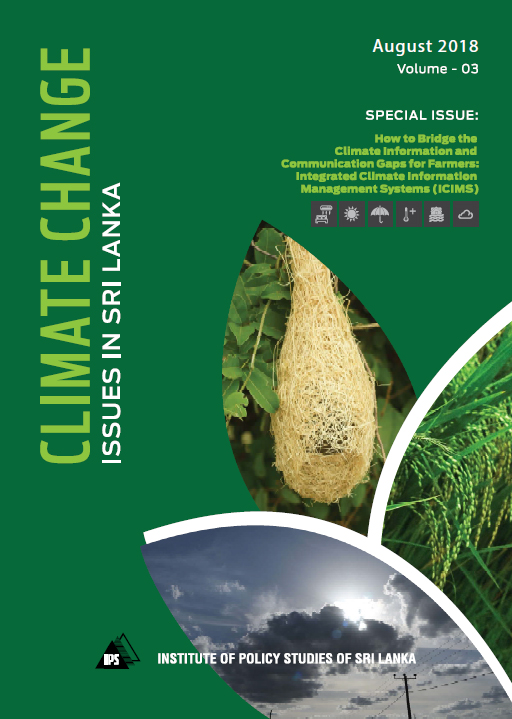 Climate Change Issues in Sri Lanka – Volume 3
