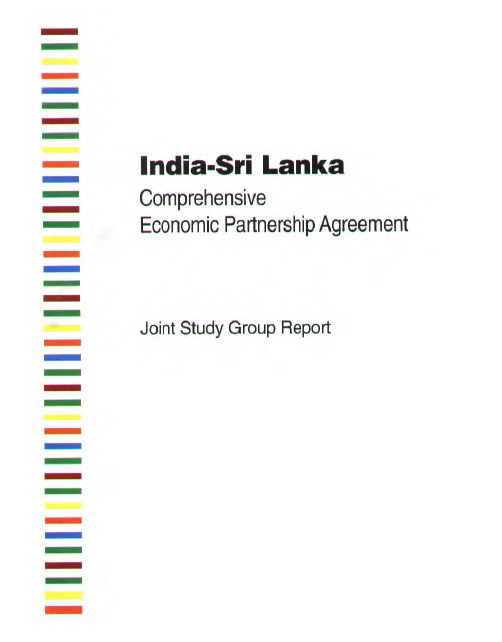 India-Sri Lanka Comprehensive Economic Partnership Agreement: Joint Study Group Report
