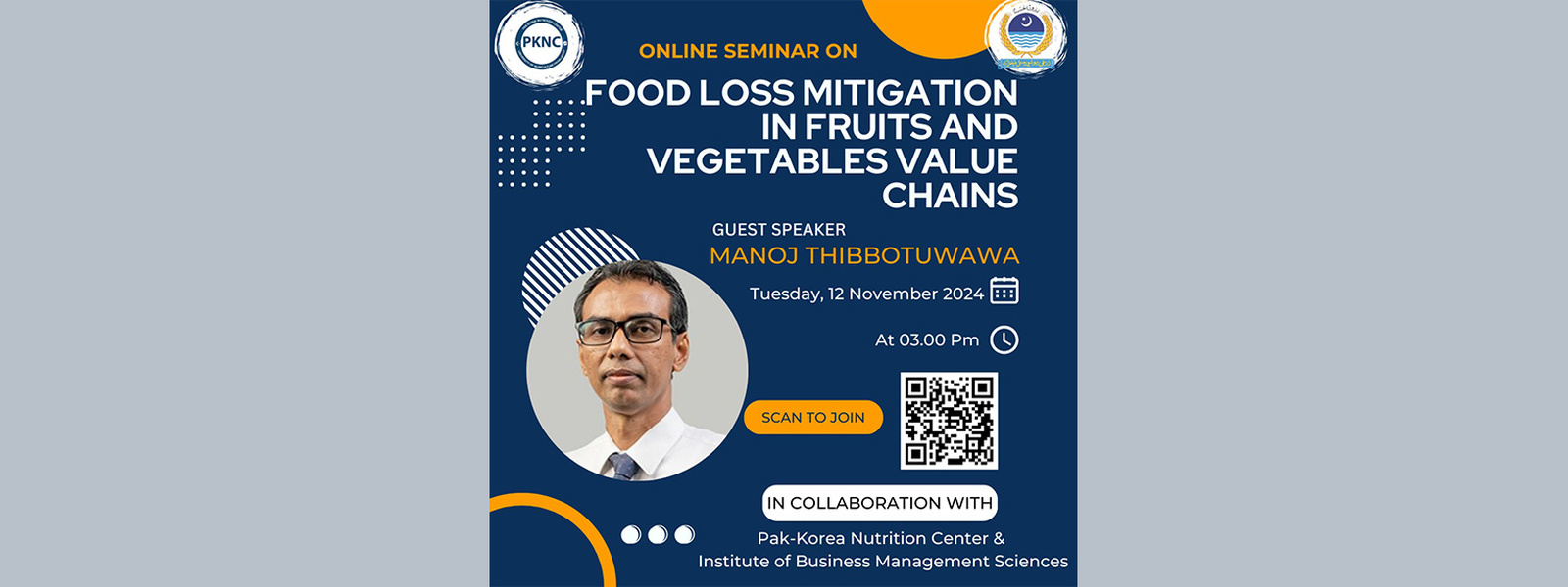 Farm level policy measures are crucial to reduce food losses across the whole value chain, says Dr Manoj Thibbotuwawa